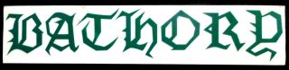 Bathory Logo Clear Die Cut Vinyl Sticker - Over 24 Years Old In