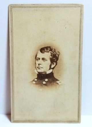 Union Army Civil War Officer,  General Joseph Hooker,  Cdv Photo