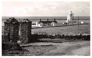 R306782 I.  O.  W.  Niton.  Old Pillars And Lighthouse.  Nigh.  1959