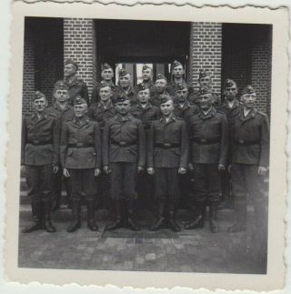 Ww2 German Soldiers Group Luftwaffe Uniforms Air Force Real Photo Pc C1940s