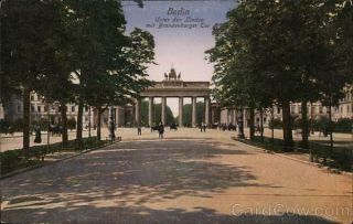 Germany Berlin - Unter Den Linden Postcard Vintage Post Card