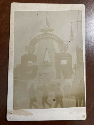 Civil War Gar Parade Cabinet Card Photo
