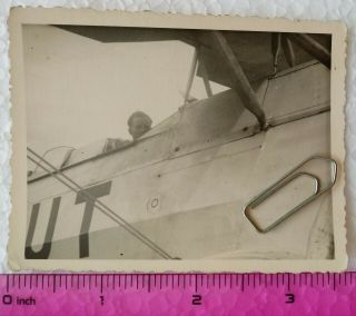 013 Ww2 Orig.  Photo German Pilot Plane 2.  5 X 3.  5 Inch