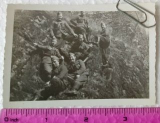 100 Ww2 Orig.  Photo German Soldiers Bayonet Eifel 1940 Text 2.  5 X 4 Inch