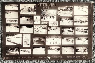 Vintage Skiing Postcard: Kitzbuhel,  Tirol,  Austria (real Photo) 1909 To Usa