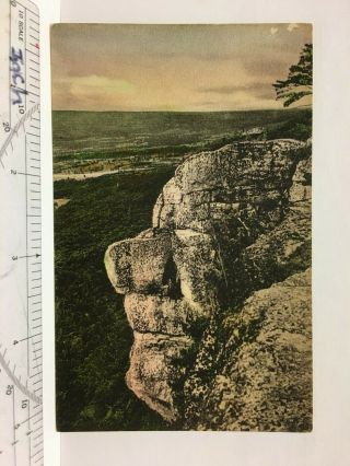 Postcard Ny The Old Man Of Millbrook Mountain,  Lake Minnewaska Hand Colored Old