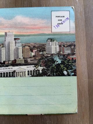 Vintage Souvenir Flip Panorama Views of San Francisco California 2