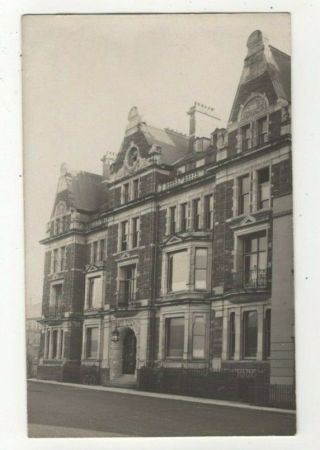 Aberystwyth Theological College Marine Terrace Vintage Rp Postcard 360c