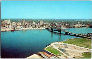 Vintage Jacksonville Florida Fl Skyline Main St Bridge St John 