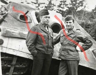 WWII photo wrecked captured German tank destroyer Jagdpanther 2