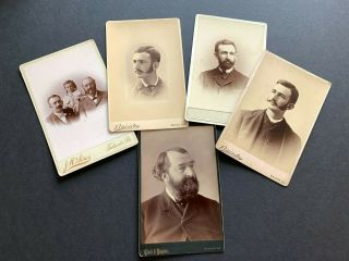 Antique Cabinet Card Photographs Livingston Hunter,  Family,  Tidioute,  Warren Pa