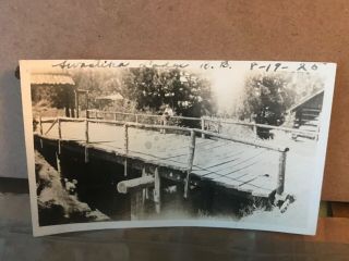 1925 Bridge Over Stream Swastika Lodge Big Bear Lake California