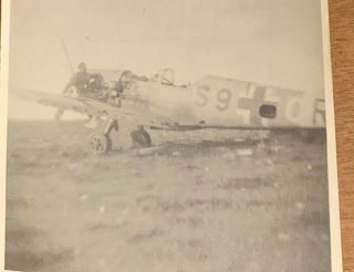 WWII Photo Captured German Aircraft Plane Crashed Me - 109 Africa 2