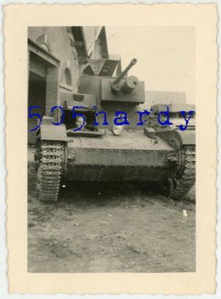 Wwii Us Gi Photo - Us Captured German T - 26 Soviet Tank W/ German Markings 2