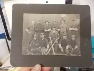 Vint Cabinet Photo,  Mens Baseball Team,  Avoca,  Steuben County,  York