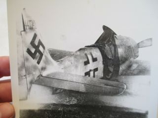 PHOTO Captured German Fw - 190 Fighter Aircraft in Italy - 2