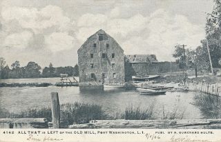 Port Washington Ny - All That Is Left Of The Old Mill - Long Island - Udb