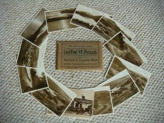 Vintage The " Best Of All " Series 12 Local View Postcards Aberfoyle &trossachs Rd