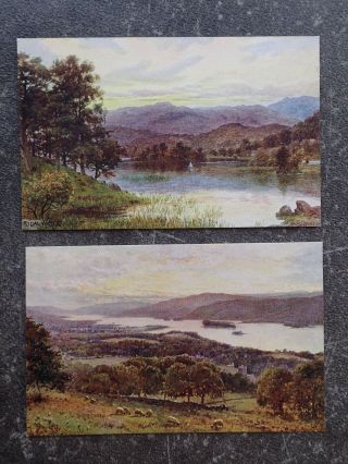 Vintage Postcard - Set Of Two,  By A.  R.  Quinton & A.  De Breanski,  Jun (14,  15)