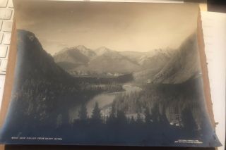 1900 Albumen Photo,  William Notman,  Bow Valley From Banff Hotel Canada,
