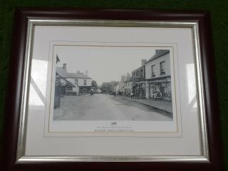 High Street Raglan Wales - Picture In Frame - Old 1914