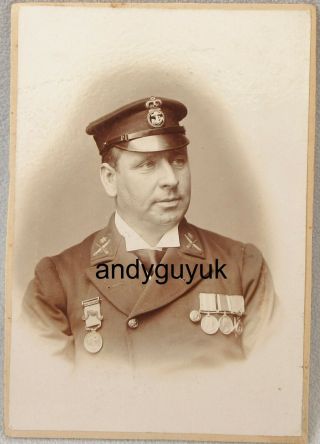 Cabinet Card Royal Navy Officer Khedive 