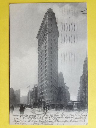 Cpa Old Postcard Usa York City Flatiron Building En 1906 Julien Crozier