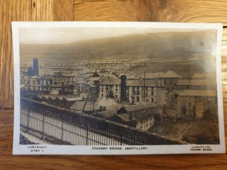 Foundry Bridge - Abertillery - Old Real Photo Postcard 182