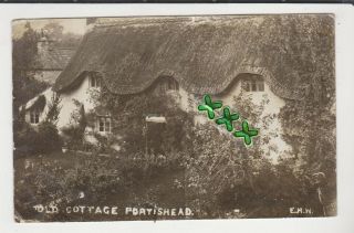 E.  H.  W.  Photo ? Postcard - Old Cottage Portishead - P/m Bristol 1915