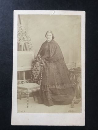 William Notman Cdv Photo Portrait Of A Woman Montreal