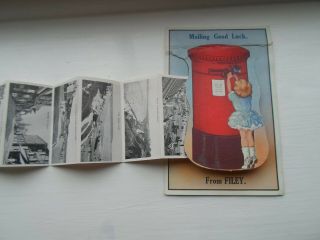 Filey - Nostalgic Vintage Mailing Novelty Card,  12 Pull Out Views §dp1408