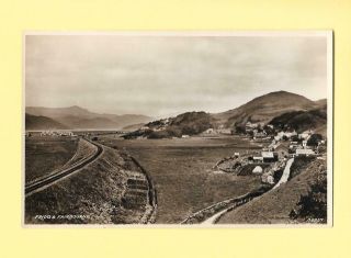 Friog & Fairbourne - Old Vintage Real Photo Postcard - Meirionnydd,  Wales