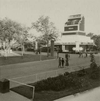 Stereoview National Cash Register Pavilion Dallas,  Texas Exposition 1930’s 29