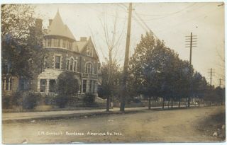 Vintage Real Photo Postcard Americus Ga Georgia C.  M Council Residence Sumter