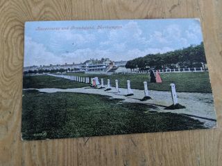 Postcard Vintage 1907 Northampton Racecourse Horse Racing