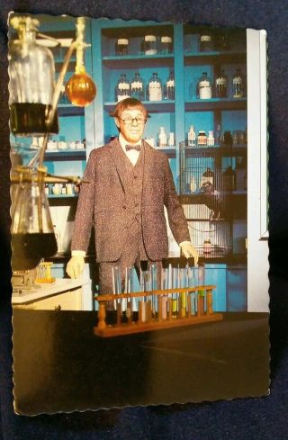 Vintage Jerry Lewis Nutty Professor Movieland Wax Museum Postcard Unposted