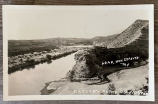 Rppc Vintage Postcard Hot Springs Rio Grande Texas Memorabilia Real Photo Card