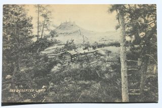 Old Postcard The Deserted Camp By L.  A.  Huffman,  Milestown,  Montana,  1907