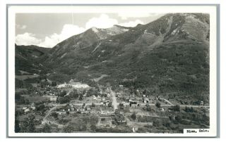 Rppc Aerial View Rico Co Small Mining Town Vintage Colorado Real Photo Postcard