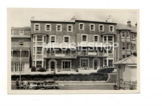 Isle Of Wight Sandown Lucerne Hotel Old Real Photo Postcard Bay Series