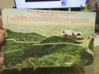 Victorian Era Old Postcard California Los Angeles Summit Of Lookout Mountain Inn