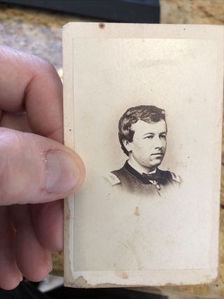 Rare 1860’s Cdv Photo Of A Union Civil War Soldier