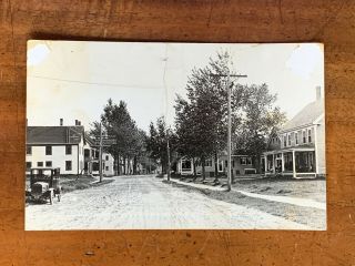 Maine,  Me,  Rppc,  Waterboro,  Main Street,  Old Car,  Ca 1920