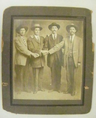Vintage Photo Western Businessmen Shaking Hands - Ranchers / Oil ? 9/17/12