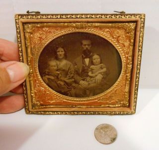 Tintype Family 1850s 1860 