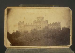 Unidentified Building Fort Castle Antique 1860s 4 " X 2.  5 " Cdv