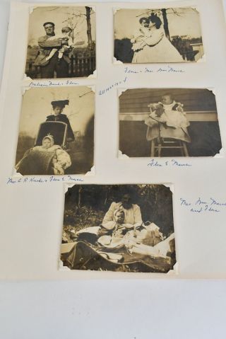 Antique 9 Black And White Family Photos The Marsh Family Omaha Nebraska 1914