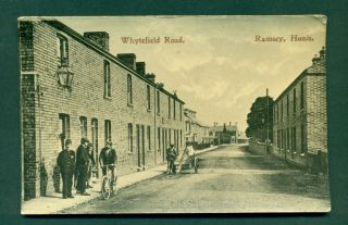 Ramsey,  Whytefield Road,  Vintage Postcard