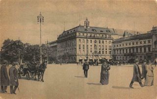 Berlin Unter Den Linden - Hotel Adlon,  Germany C1910s Vintage Postcard