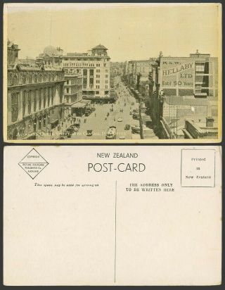 Zealand,  Auckland,  Queen Street With General Post Office G.  P.  O.  Old Postcard